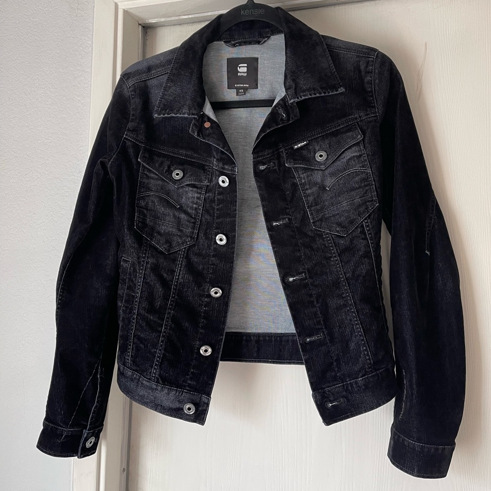 Velvet jean jacket - black G-Star Raw